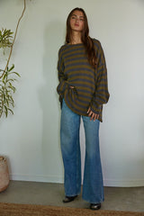 Harbor Stripe Ribbed Pullover