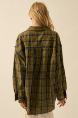 Olive Edge Plaid Shirt