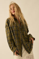 Olive Edge Plaid Shirt