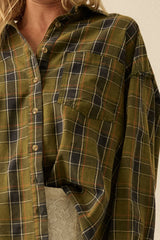 Olive Edge Plaid Shirt