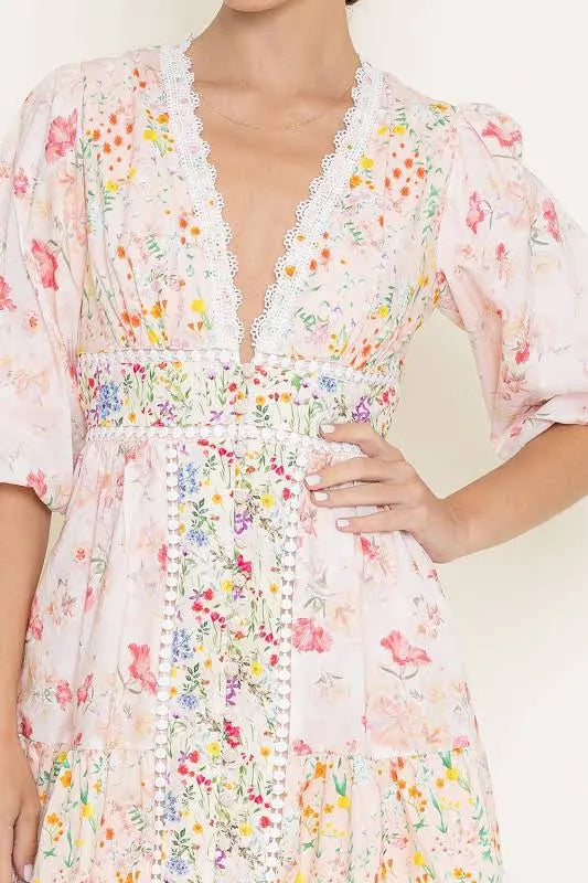 Garden Mini Lace Dress