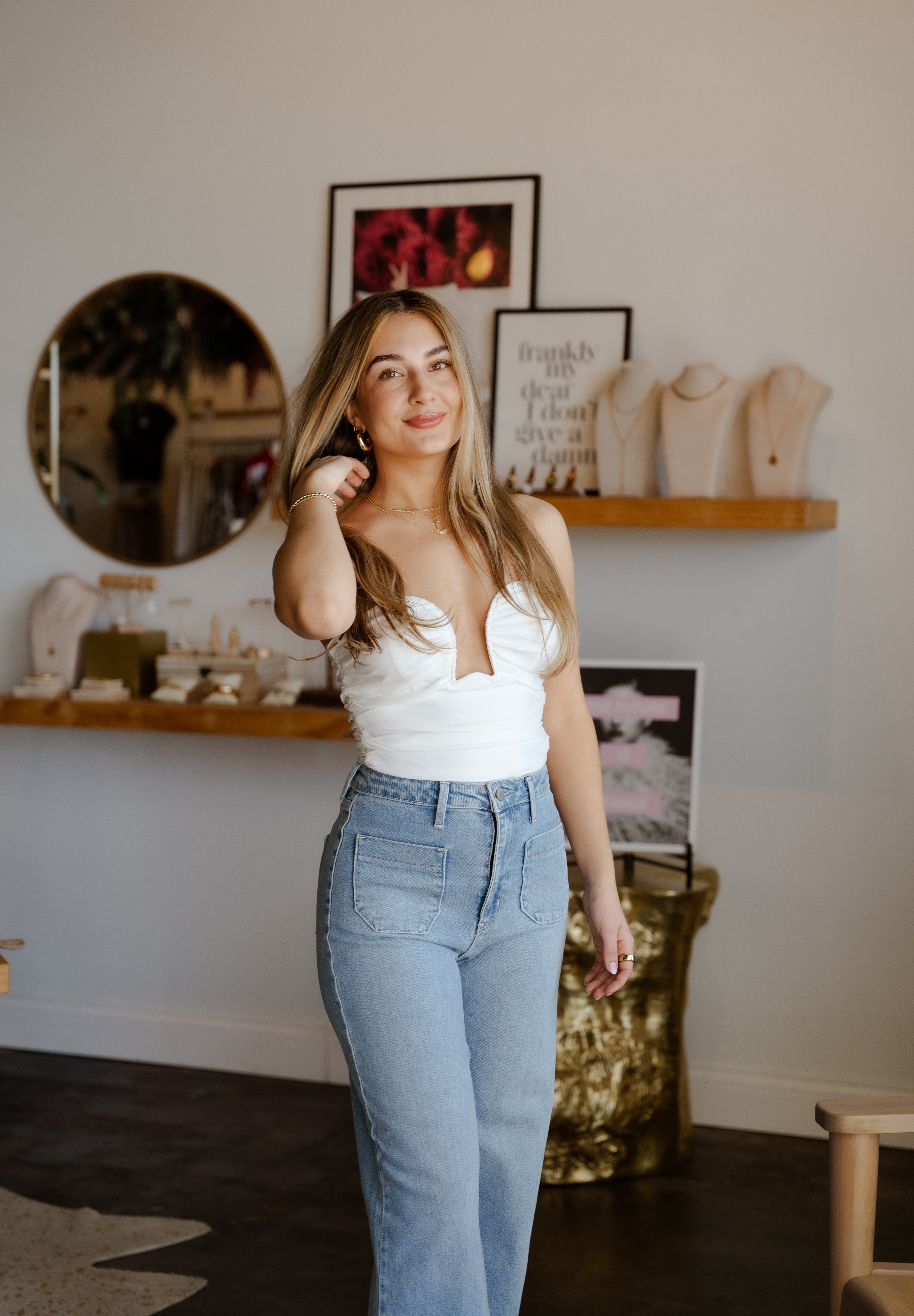 Stellar White Bodysuit
