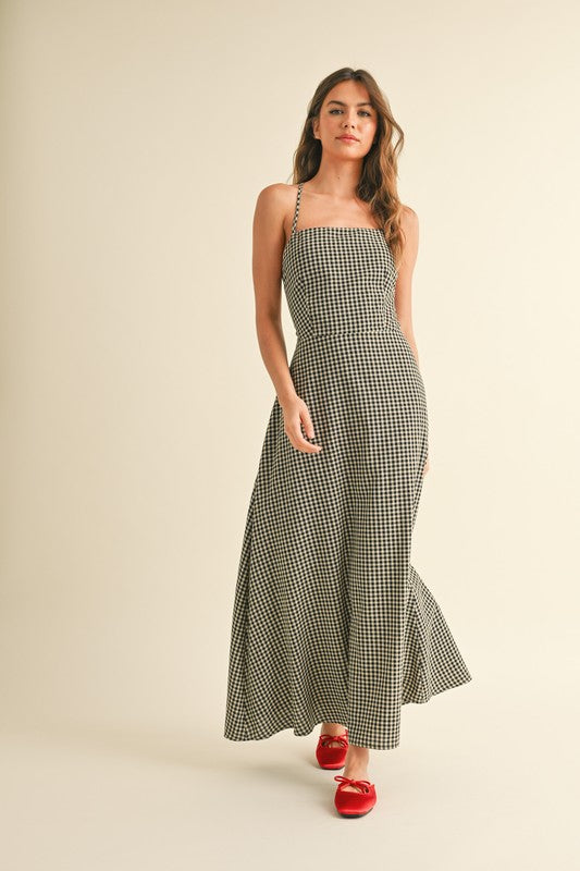 Gingham Maxi Dress