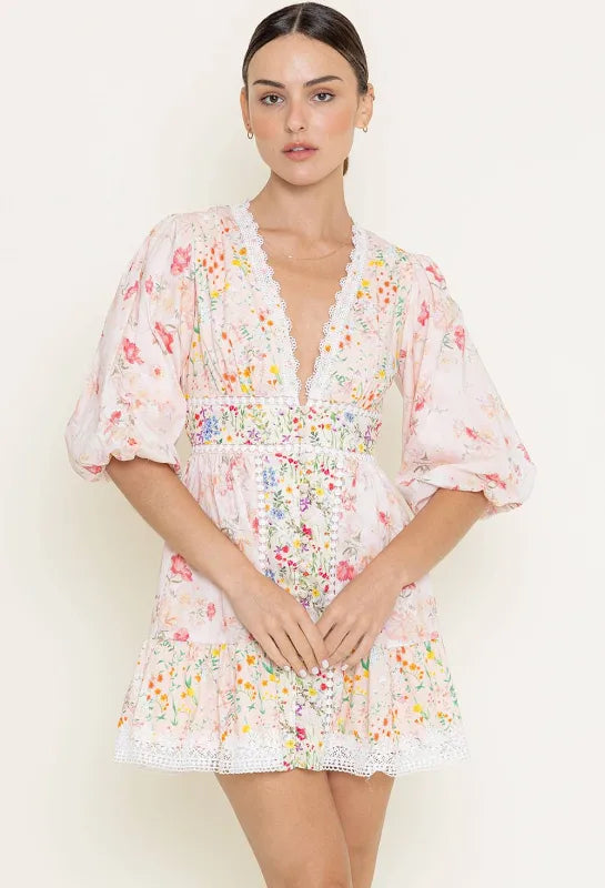 Garden Mini Lace Dress