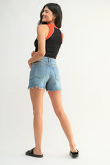 Cut Off Denim Shorts