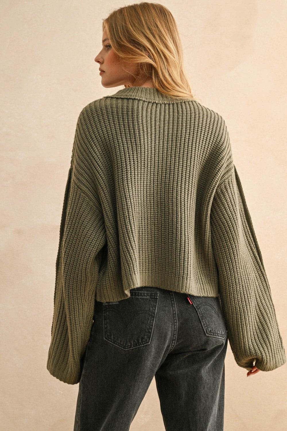 Willow Button-Sleeve Sweater