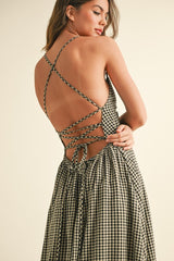 Gingham Maxi Dress