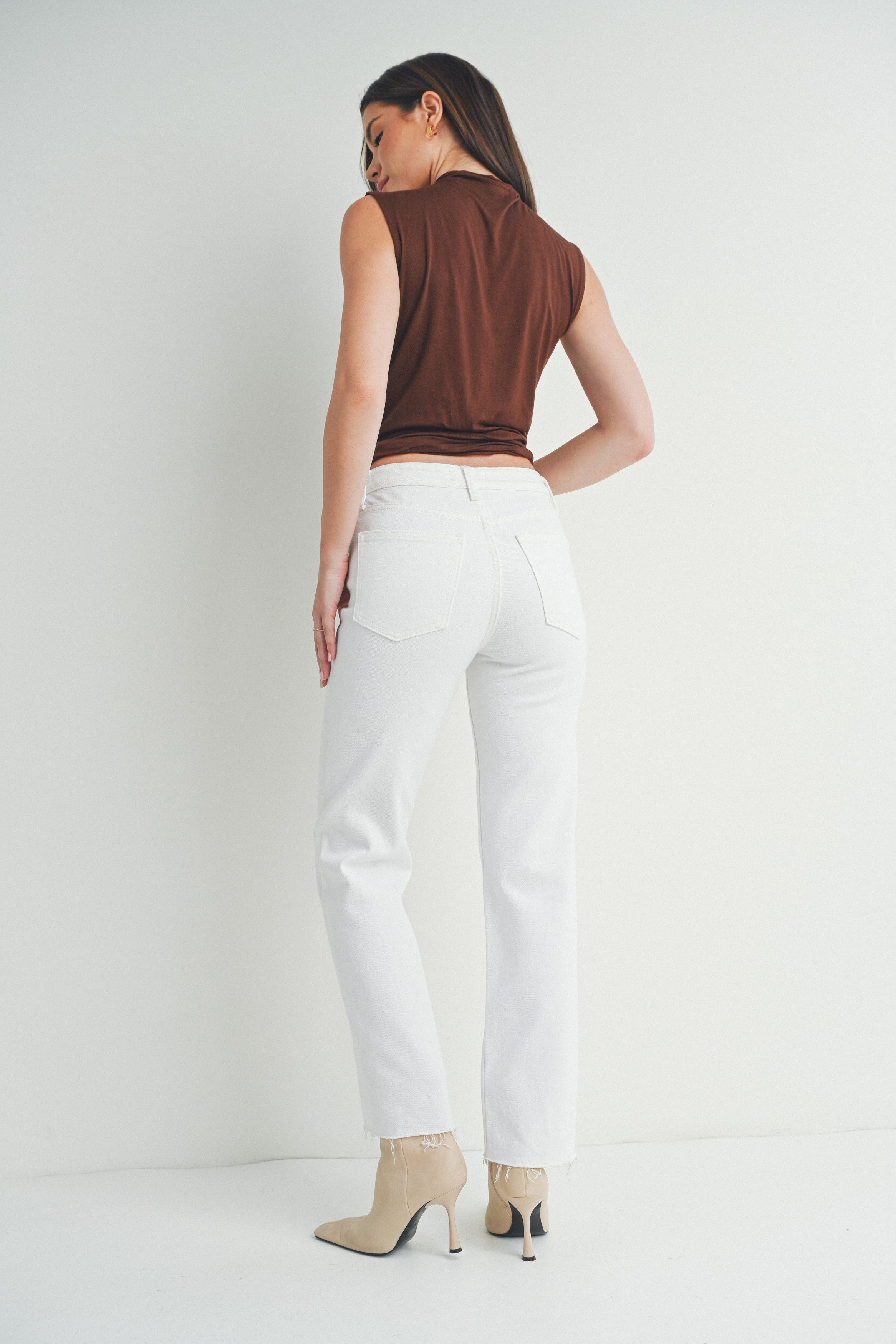 Nina White Denim