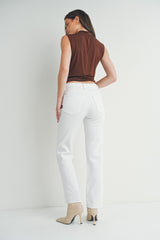 Nina White Denim