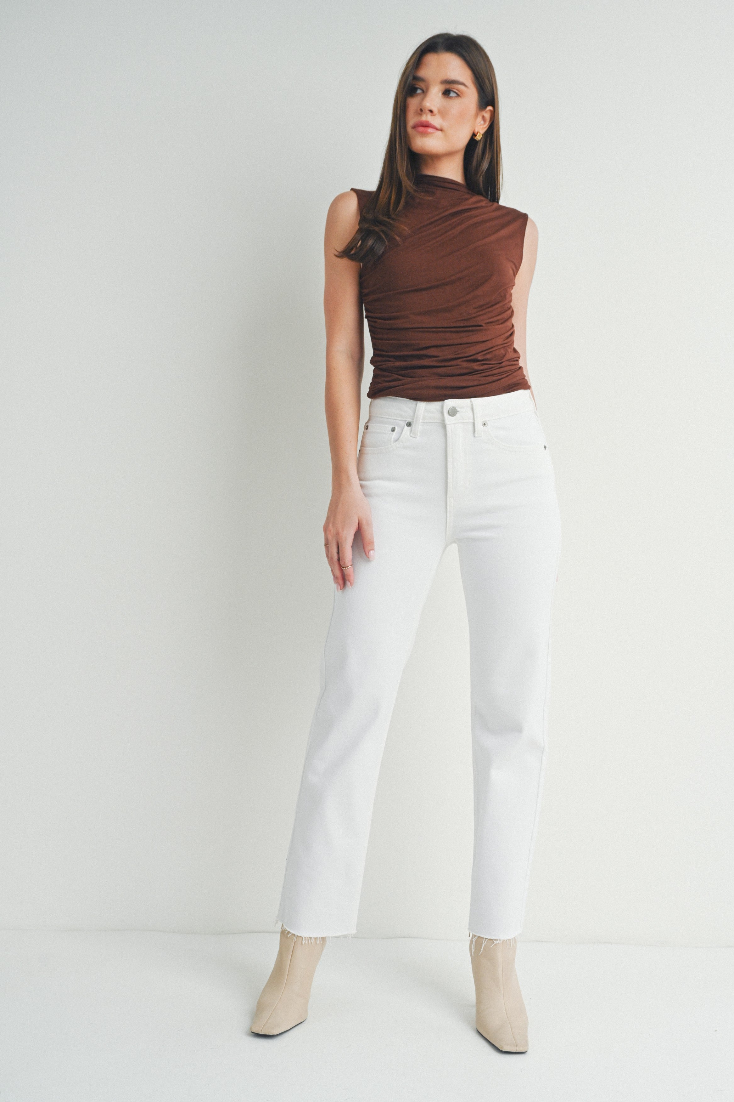 Nina White Denim