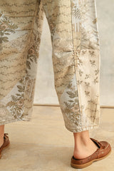 Floral Field Barrel Pants