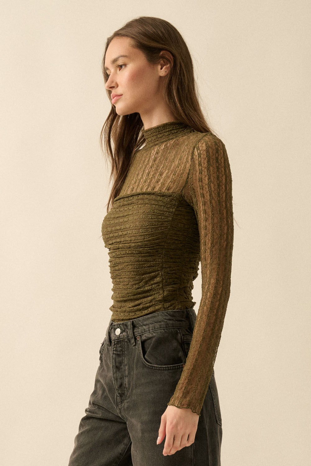 Verde Élan Lace Bodysuit
