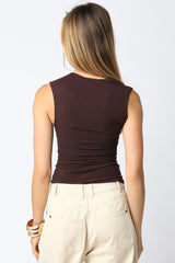 Calla Top -Brown