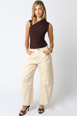 Calla Top -Brown