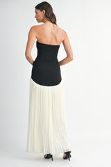 The Margot Pleated Maxi Dress