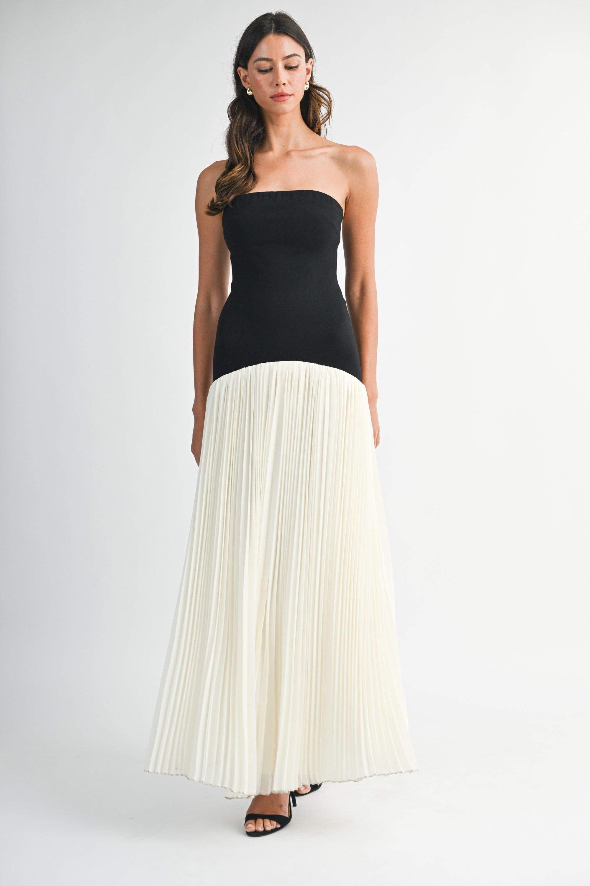 The Margot Pleated Maxi Dress