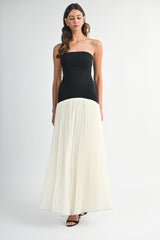 The Margot Pleated Maxi Dress