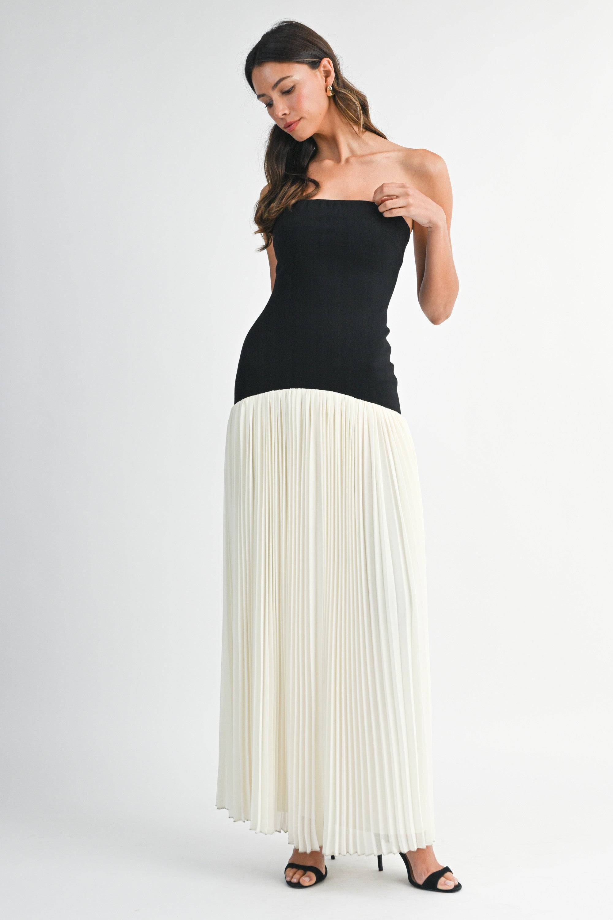 The Margot Pleated Maxi Dress