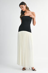 The Margot Pleated Maxi Dress