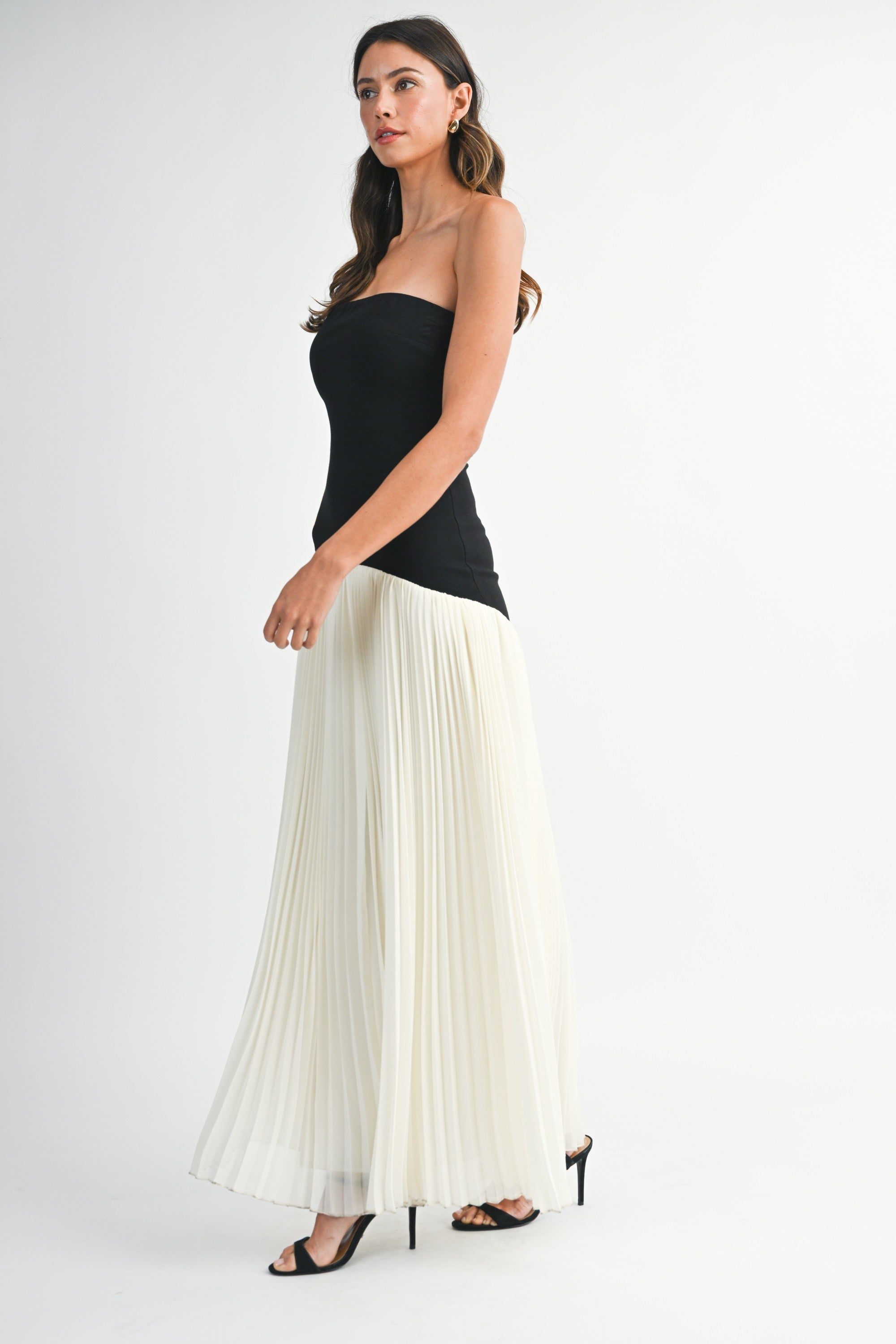 The Margot Pleated Maxi Dress
