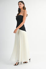The Margot Pleated Maxi Dress