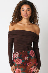 The Aurelia Bodysuit -Chocolate Brown
