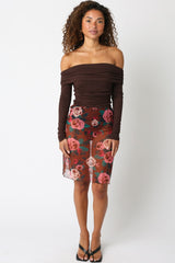 The Aurelia Bodysuit -Chocolate Brown