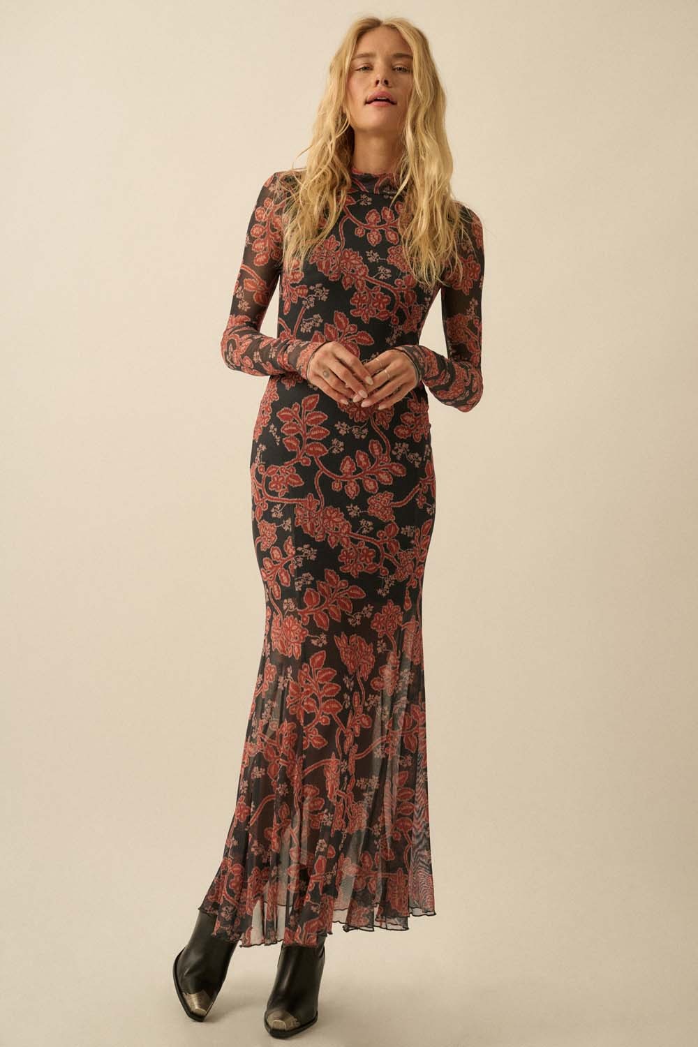 Midnight Bloom Maxi