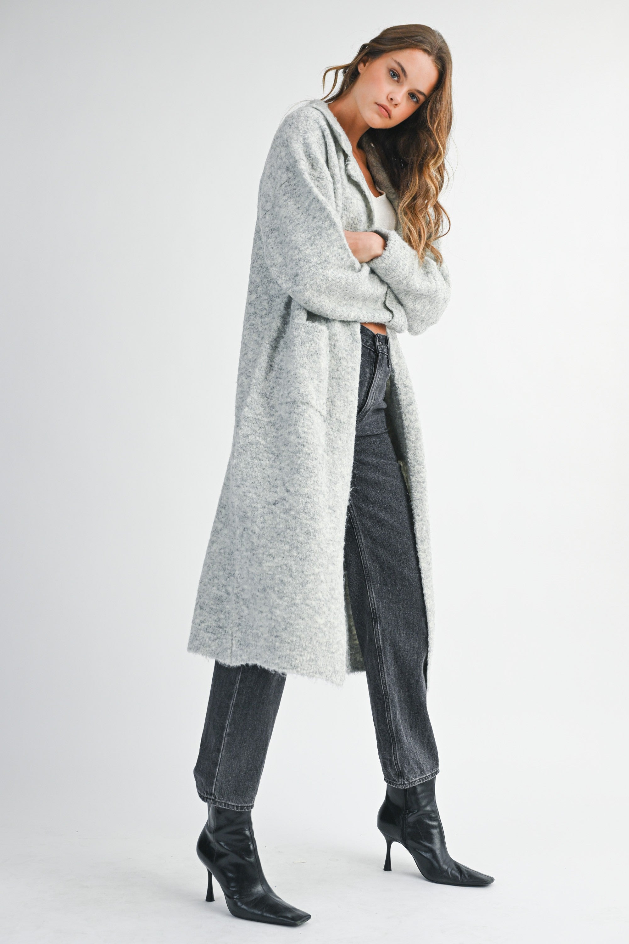 Cloudfall Knit Drape Cardigan