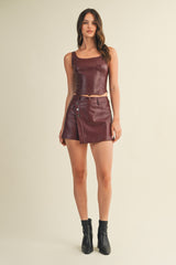 Crimson Crush Wrap Skort