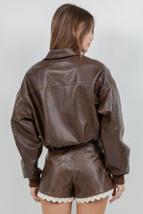 Luxe Bubble Moto Jacket
