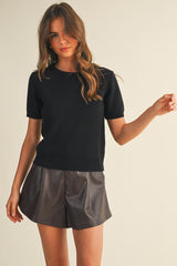 Noir Knit Crew
