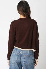 Cocoa Classic Knit Button Top