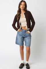 Mocha Edge Colorblock Cardigan