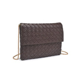 Woven Rayla Clutch -Chocolate