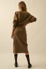 ienna One-Shoulder Sweater Dress