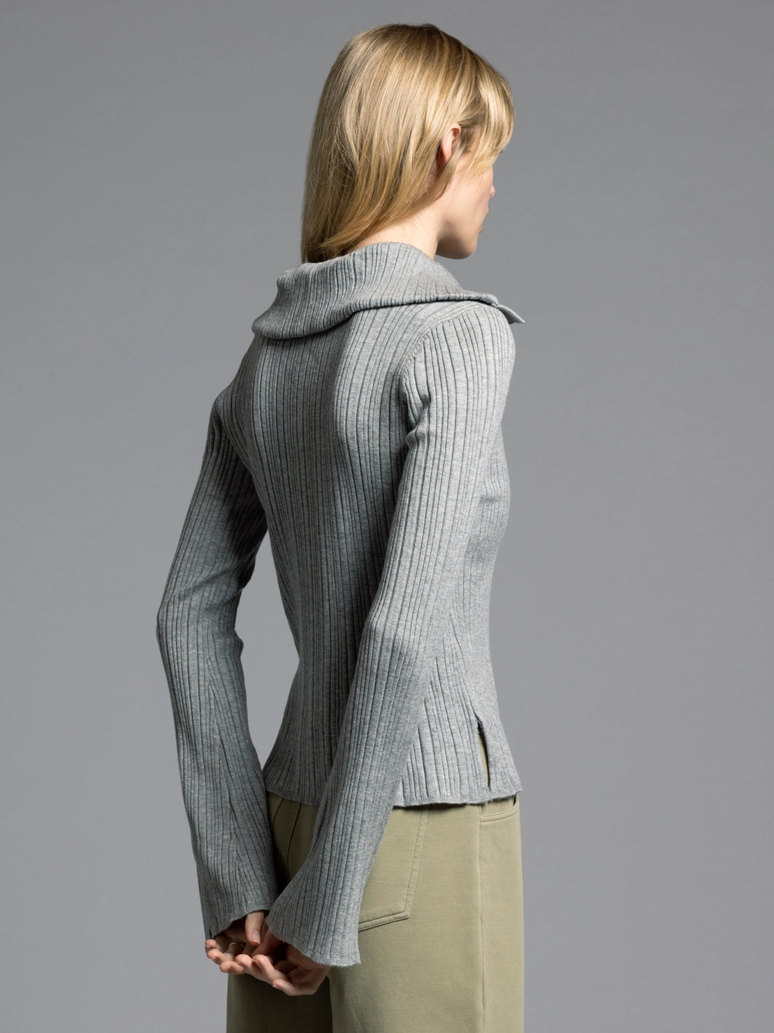 Grey Collared Sweater