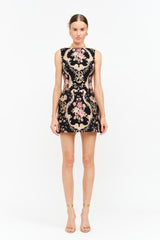 The Aurelia Brocade Mini Dress