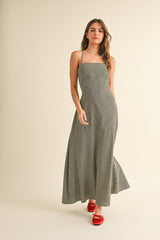 Gingham Maxi Dress