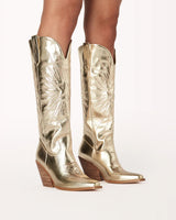 Constance Gold Cowboy Boot