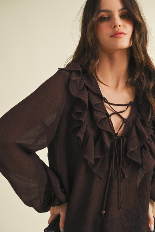 Cocoa Ruffle Breeze