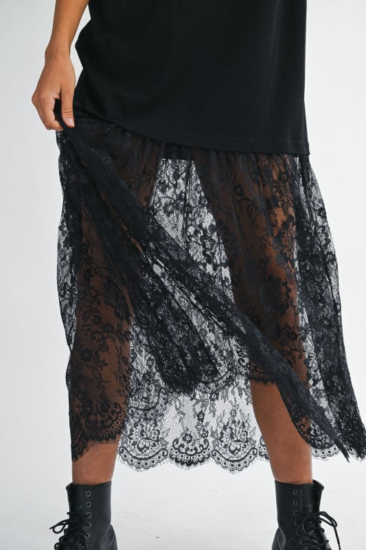 The Noir Lace Street Dress