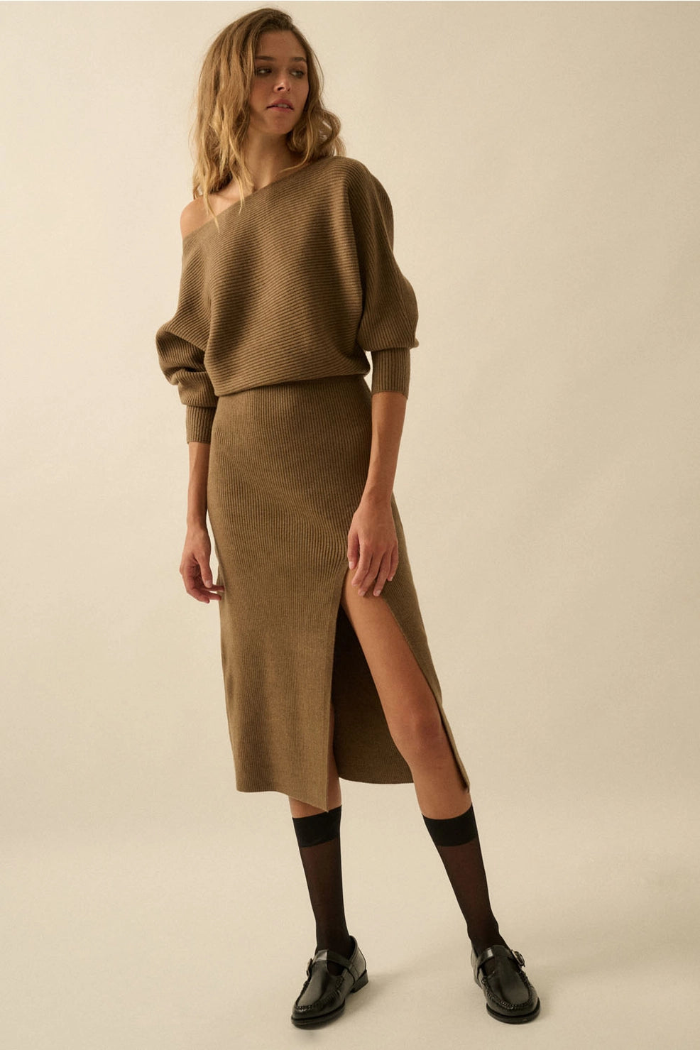 ienna One-Shoulder Sweater Dress