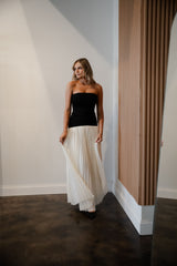 The Margot Pleated Maxi Dress