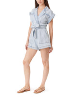 Crossfront Belted Romper