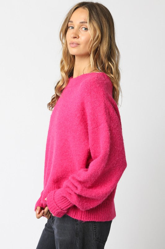 Sugarplum Fuzzy Knit