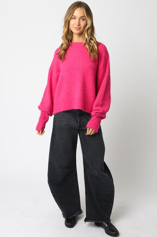 Sugarplum Fuzzy Knit