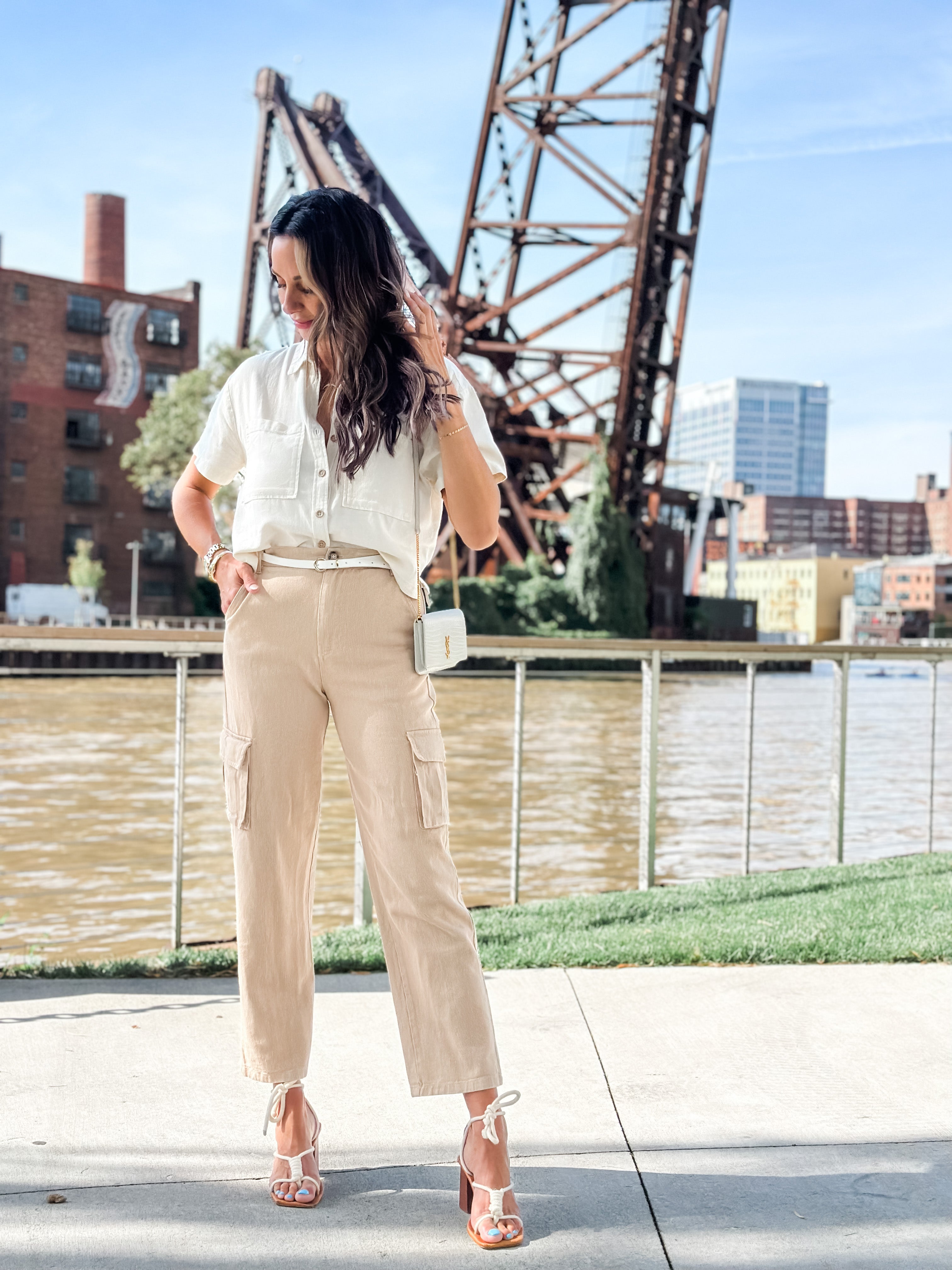 Devon Cargo Pant in Taupe