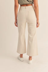 Ecru Cropped Trouser