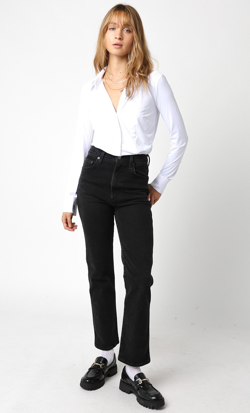 Desiree Sleek Button-Down Bodysuit
